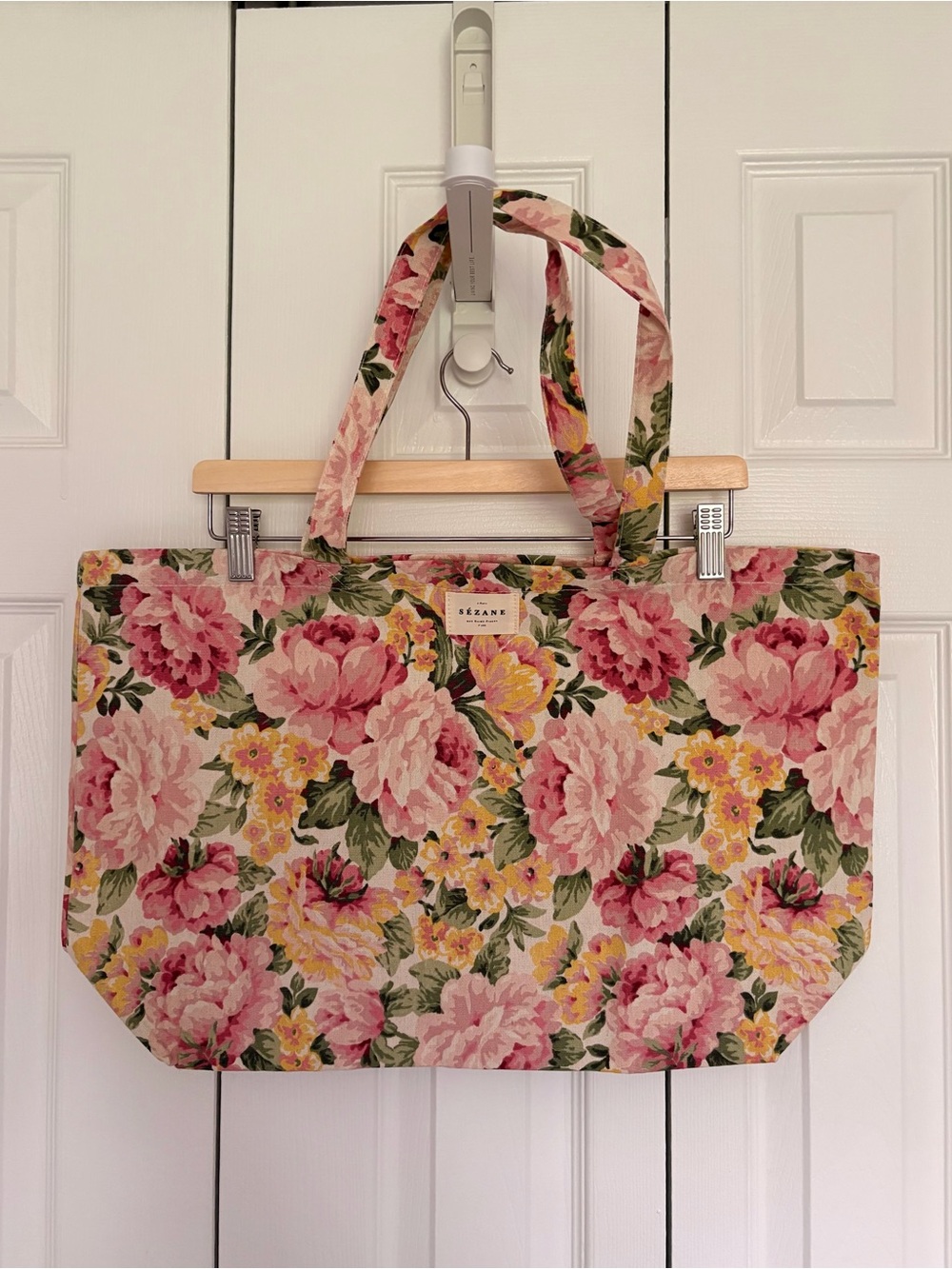 Sezane Floral Canvas Tote - NWOT